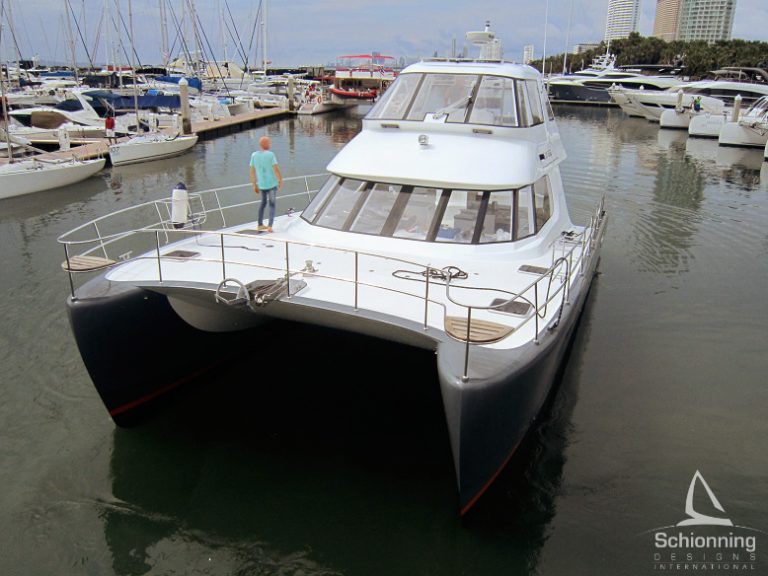 Alaskan 44 Power Catamaran Launch in Ocean Marina, Pattaya City, Thailand
