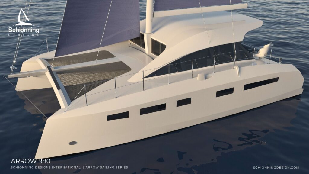 Schionning Designs Arrow 980 Catamaran Design Exterior Render