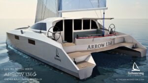 Owner Build – Arrow 1360 | Perth, Australia This Arrow 1360 owner build in Perth, Western Australia demonstrates the strength, efficiency, and build practicality of Schionning Designs’ composite catamaran engineering. Constructed using CNC-cut foam panels and Schionning’s detailed construction system, the project highlights how experienced owner-builders can achieve precise alignment, excellent structural consistency, and professional-level results. The Arrow 1360 is a lightweight performance cruising catamaran combining efficient hull forms, modern structure, and a balanced sail plan. The design offers excellent speed potential, responsive handling, and comfortable living spaces for extended cruising. This build reflects a strong focus on structural integrity, weight control, and high-quality composite workmanship throughout all stages of construction. Catamaran Owner Build - Design: Arrow 1360 - Build Type: Owner Build - Location: Perth, Australia - Construction Method: Composite (foam sandwich) - Status: In Progress / Completed (choose one) - Designer: Schionning Designs 🔹 ABOUT THE ARROW 1360 CATAMARAN BUILD This Arrow 1360 is being constructed by an experienced owner-builder using Schionning Designs’ CNC-cut kit and detailed construction documentation. The project demonstrates how a well-supported owner build can achieve professional-level results while allowing personal involvement at every stage. The builder has focused on accuracy, weight control, and clean composite workmanship to ensure the finished vessel delivers on the Arrow 1360’s performance potential. 🔹 DESIGN HIGHLIGHTS 1. Slim, efficient hulls for excellent speed and low drag 2. Lightweight composite structure for high strength-to-weight ratio 3. Modern bridgedeck clearance for reduced slamming 4. Balanced sail plan and performance-oriented rig 5. Spacious cruising layout with long-range capability Interested in building your own Arrow 1360 or another Schionning design? Contact Schionning Designs to discuss plan options, kit availability, and technical support. Email: info@schionningdesign.com Visit: www.schionningdesign.com