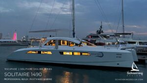 Solitaire 1490 – Escapade | Thailand - Schionning Design: Solitaire 1490 - Vessel Name: Escapade - Build Type: Professional Yard Build - Builder: Pantawee Marine - Location: Thailand - Status: Completed 'Escapade' Solitaire 1490 Catamaran Design by Schionning Designs is a professionally constructed Solitaire 1490 built by Pantawee Marine in Thailand on behalf of a private owner. Demonstrating the refined craftsmanship, structural quality, and performance potential of Schionning Designs’ composite catamaran engineering. Built for a private owner, the project showcases the capabilities of an experienced production yard combined with Schionning Designs’ proven engineering, CNC construction systems, and composite methodologies. The Solitaire 1490 is a high-performance cruising catamaran featuring efficient hull forms, lightweight structure, and a powerful yet manageable sail plan. The design delivers fast passagemaking, excellent seakeeping, and comfortable accommodation for extended cruising. This build reflects a strong focus on structural integrity, precision assembly, and high-quality composite workmanship throughout all stages of construction. Professional Catamaran Build Overview * Design: Solitaire 1490 * Vessel Name: Escapade * Build Type: Professional Yard Build * Builder: Pantawee Marine * Location: Thailand * Construction: Foam sandwich composite * Status: Completed * Designer: Schionning Designs Solitaire 1490 Catamaran Design Characteristics * Slender, efficient hulls for high-speed performance * Lightweight composite structure * Good bridgedeck clearance * Performance-oriented rig and appendages * Offshore-capable cruising platform Solitaire 1490 Catamaran Construction Highlights * CNC-cut foam core panels * Epoxy composite laminates * Precision jigging and alignment * High-quality finish and detailing * Yard-controlled quality systems Interested in building your own Solitaire 1490 or another Schionning design? Contact Schionning Designs to discuss plan options, kit availability, and technical support. Email: info@schionningdesign.com Web: www.schionningdesign.com