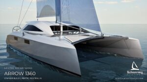Schionning Designs Arrow 1360 Catamaran Arrow 1360 - Owner Build - Perth Australia - Schionning Design: Arrow 1360 Build Type: Owner Build Location: Perth, Australia Status: In Progress Build Story: Onika’s Ocean – Building Our 45ft Catamaran