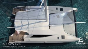 Schionning Designs Arrow 1360 Catamaran Arrow 1360 - Owner Build - Perth Australia - Schionning Design: Arrow 1360 Build Type: Owner Build Location: Perth, Australia Status: In Progress Build Story: Onika’s Ocean – Building Our 45ft Catamaran
