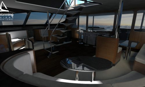 GForce 2350 Catamaran Renders - SDI - Schionning Designs International