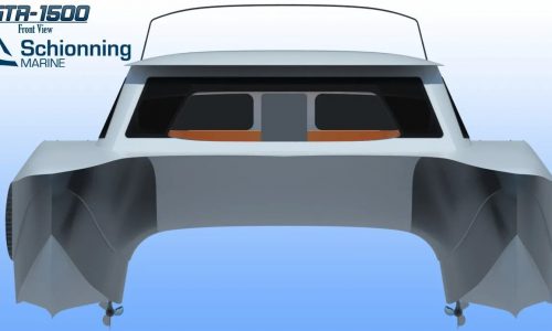 Growler 1500 GTR Power Catamaran Exterior CAD - SDI - Schionning Designs International