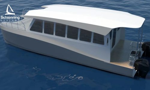 Prowler 1100 Water Taxi Catamaran by Schionning Designs 5
