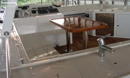 SDI Alaskan 52 Power Catamaran Serenity Interior Kitchen